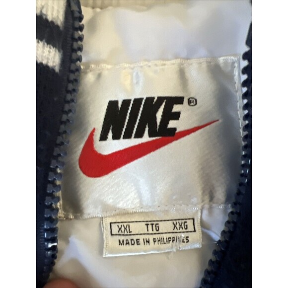 Vintage Nike Zip Up Puffer Coat Blue Men’s Size XXL - Picture 3 of 12